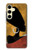 S3453 Africaine Reine Néfertiti Silhouette Etui Coque Housse pour Samsung Galaxy S24 FE