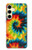 S3459 tie Dye Etui Coque Housse pour Samsung Galaxy S24 FE