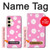 S3500 Motif floral rose Etui Coque Housse pour Samsung Galaxy S24 FE