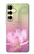 S3511 Fleur de lotus Bouddhisme Etui Coque Housse pour Samsung Galaxy S24 FE