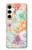 S3705 Fleur florale pastel Etui Coque Housse pour Samsung Galaxy S24 FE
