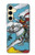 S3731 Carte de tarot chevalier des épées Etui Coque Housse pour Samsung Galaxy S24 FE