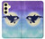 S3807 Killer Whale Orca Lune Pastel Fantaisie Etui Coque Housse pour Samsung Galaxy S24 FE