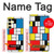 S3814 Composition de dessin au trait Piet Mondrian Etui Coque Housse pour Samsung Galaxy S24 FE