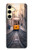 S3867 Tramways à Lisbonne Etui Coque Housse pour Samsung Galaxy S24 FE