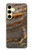 S3886 Rocher de marbre gris Etui Coque Housse pour Samsung Galaxy S24 FE