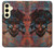 S3895 Pirate Crâne Métal Etui Coque Housse pour Samsung Galaxy S24 FE