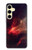 S3897 Espace nébuleuse rouge Etui Coque Housse pour Samsung Galaxy S24 FE