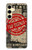 S3937 Texte Top Secret Art Vintage Etui Coque Housse pour Samsung Galaxy S24 FE