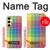 S3942 Tartan à carreaux arc-en-ciel LGBTQ Etui Coque Housse pour Samsung Galaxy S24 FE