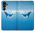 S0843 Baleine bleue Etui Coque Housse pour Samsung Galaxy A16 5G