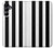 S2297 Noir et blanc rayures verticales Etui Coque Housse pour Samsung Galaxy A16 5G