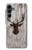 S2505 Tête de Renne Vieux bois Texture graphique Etui Coque Housse pour Samsung Galaxy A16 5G