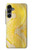 S2713 Serpent jaune imprimé graphique Peau Etui Coque Housse pour Samsung Galaxy A16 5G