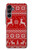 S2835 Renne Motif Tricoté Noël Etui Coque Housse pour Samsung Galaxy A16 5G