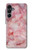 S2843 Texture en marbre rose Etui Coque Housse pour Samsung Galaxy A16 5G