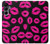 S2933 Bisous Rose Lips sur Noir Etui Coque Housse pour Samsung Galaxy A16 5G