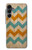 S3033 Bois Chevron Imprimé millésimé Graphic Etui Coque Housse pour Samsung Galaxy A16 5G