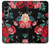 S3112 Motif floral Rose Noir Etui Coque Housse pour Samsung Galaxy A16 5G