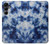 S3439 Tissu Indigo Tie Dye Etui Coque Housse pour Samsung Galaxy A16 5G