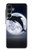 S3510 Dauphin Lune Nuit Etui Coque Housse pour Samsung Galaxy A16 5G