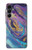 S3676 Pierre de marbre abstraite colorée Etui Coque Housse pour Samsung Galaxy A16 5G