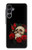 S3753 Roses de crâne gothique sombre Etui Coque Housse pour Samsung Galaxy A16 5G