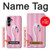 S3805 Flamant Rose Pastel Etui Coque Housse pour Samsung Galaxy A16 5G