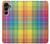 S3942 Tartan à carreaux arc-en-ciel LGBTQ Etui Coque Housse pour Samsung Galaxy A16 5G