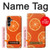 S3946 Motif orange sans couture Etui Coque Housse pour Samsung Galaxy A16 5G