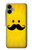 S1145 Soleil jaune Mustache Etui Coque Housse pour Samsung Galaxy A06
