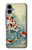 S1654 Carpe Koï poisson Peinture Art Etui Coque Housse pour Samsung Galaxy A06