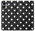 S2299 Noir Pois Etui Coque Housse pour Samsung Galaxy A06