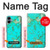 S2377 Turquoise Texture Motif imprimé Gemme Etui Coque Housse pour Samsung Galaxy A06