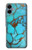 S2685 Aqua Turquoise imprimé graphique Gemme Etui Coque Housse pour Samsung Galaxy A06