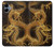 S2804 Dragon d'or imprimé chinois Etui Coque Housse pour Samsung Galaxy A06