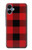 S2931 Rouge Buffle motif de vérification Etui Coque Housse pour Samsung Galaxy A06