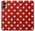 S2951 Rouge Pois Etui Coque Housse pour Samsung Galaxy A06