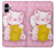 S3025 Rose Maneki Neko chat chanceux Etui Coque Housse pour Samsung Galaxy A06