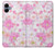 S3036 Flore de fleur rose douce Etui Coque Housse pour Samsung Galaxy A06