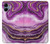 S3896 Stries d'or en marbre violet Etui Coque Housse pour Samsung Galaxy A06