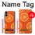S3946 Motif orange sans couture Etui Coque Housse pour Samsung Galaxy A06