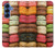 S0080 macarons Etui Coque Housse pour Samsung Galaxy S25