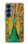 S0513 Paon Etui Coque Housse pour Samsung Galaxy S25