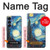 S0582 Van Gogh Starry Nights Etui Coque Housse pour Samsung Galaxy S25