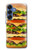 S0790 Hamburger Etui Coque Housse pour Samsung Galaxy S25