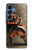 S0796 Japon Rouge Samurai Etui Coque Housse pour Samsung Galaxy S25