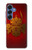S0820 Casque Masque Samurai Etui Coque Housse pour Samsung Galaxy S25