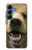 S0840 Grizzly Bear visage Etui Coque Housse pour Samsung Galaxy S25