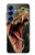 S0923 Dinosaur T-Rex Etui Coque Housse pour Samsung Galaxy S25